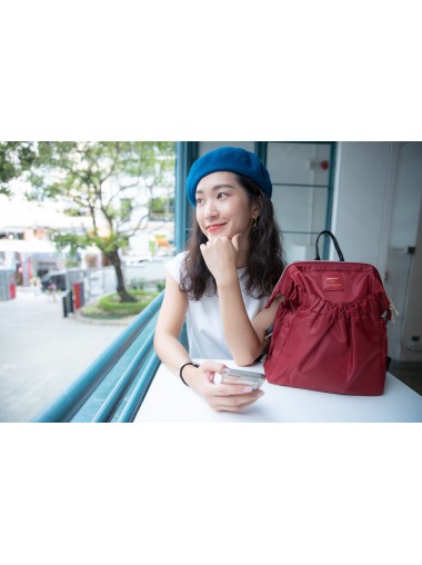 KnK ISA Mini Backpack- Wine Red
